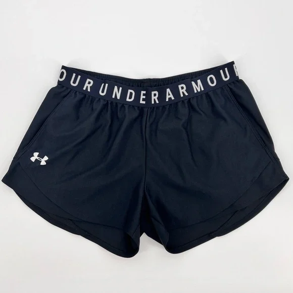 BUNDLE 4 Under Armour Women Play Up Loose Shorts Sz M Variety Pockets Logo Waist - Picture 3 of 16
